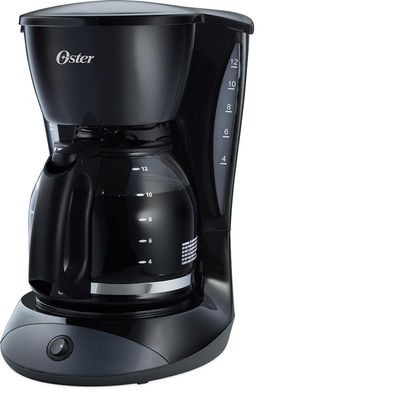 Cafetera Oster® negra de 12 tazas con función de pausa y servir - Puntos  Outlet