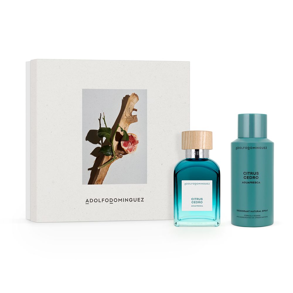 Set Perfume Hombre Agua Fresca Citrus Cedro Edt 120ml + Desodorante 